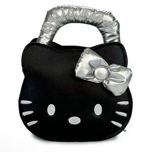 Hello Kitty Black and Silver Mini Crossbody